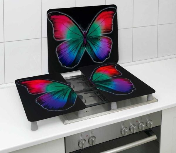 Wenko Lasiset suojalevyt BUTTERFLY BY NIGHT - 2 kpl, WENKO
