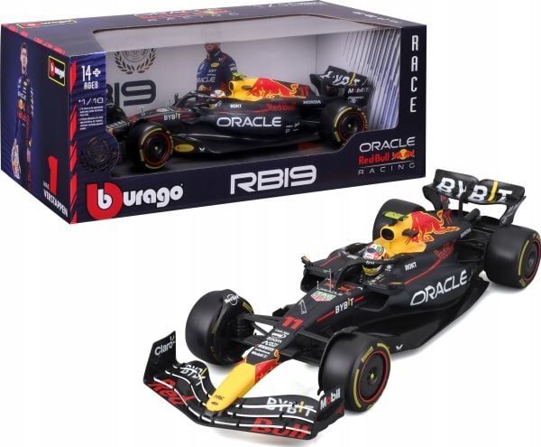 BBURAGO RedBull F1 RB19 1:18 Pérez 23, Sportsbil, Montert på forhånd, 1:18, RedBull F1 RB19, Alle kjønn, Metall, Plast