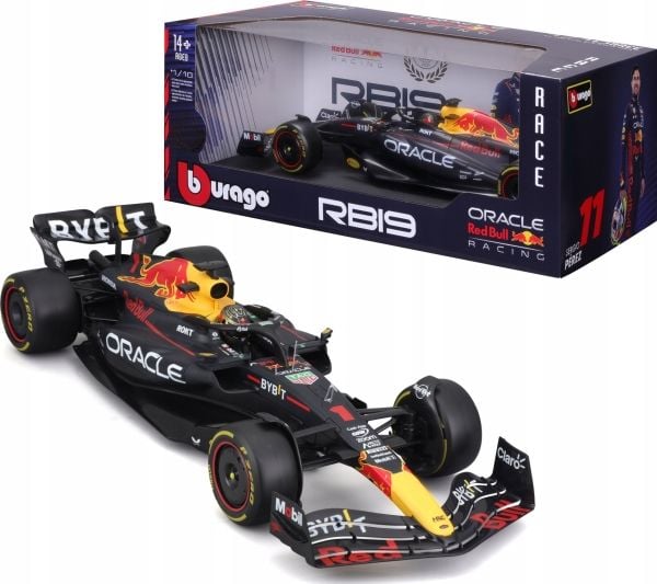 BBURAGO Red Bull Rb19, Sportsbil, Montert på forhånd, 1:18, RedBull F1 RB19, Alle kjønn, Metall, Plast