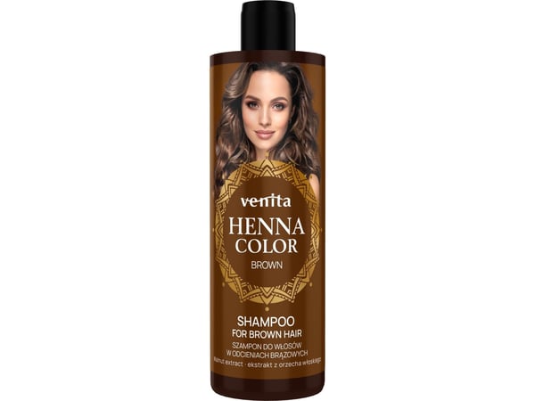 Venita Henna Color hårsjampo i brune toner - brun 300 ml