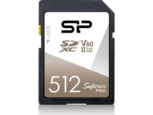Silicon Power Superior Pro, 512 GB, SDXC, Klasse 10, UHS-II, 280 MB/s, 170 MB/s