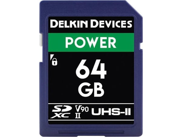 Delkin Cinema SD SDXC UHS-II 64 GB minnekort