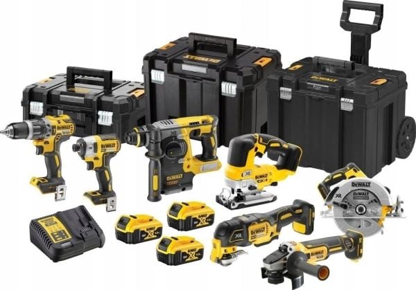 DEWALT COMBO-set 18V DCK755P3T (DCD796, DCF887, DCS570, DCS334, DCS355, DCH273, DCG405) 3x5,0Ah 3x TSTAK