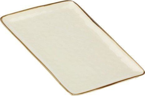 Rose&Tulipani ROŽES&TULIPES KONCERTAS elfenbensfarget rektangulær brett 36 x 26,5 cm
