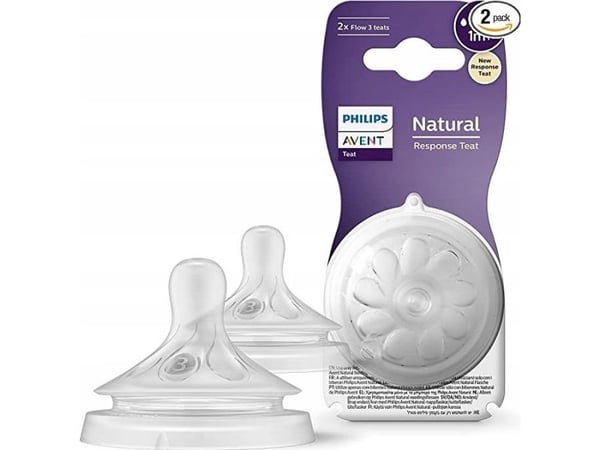 Philips AVENT Natural Response SCY963/02 Natural Response flaskesmokk, Ortodontisk, Anti-kolikkventil, 2 stykker