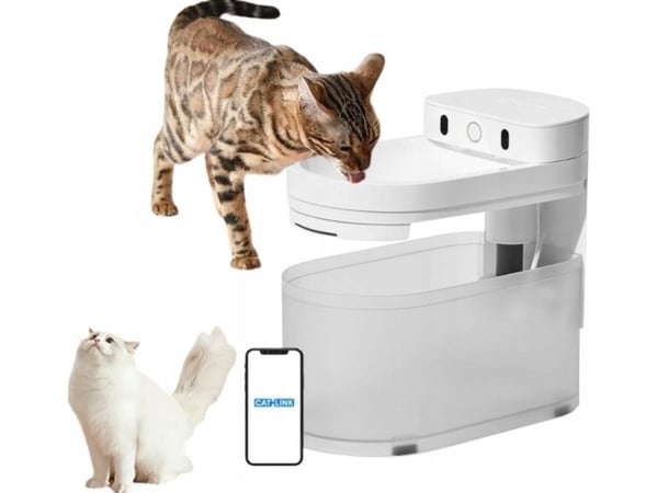 Catlink intelligent fontene/vannskål for hund og katt Catlink Pure 3 kablet (hvit)