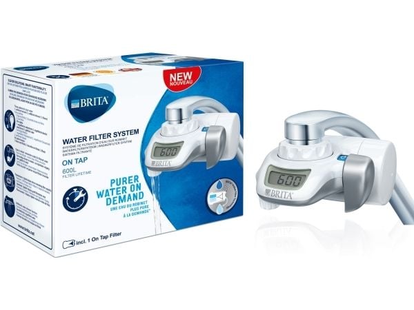 Brita 1.2023.0413, Kranvattenfilter, 600 l, Silver, Vit