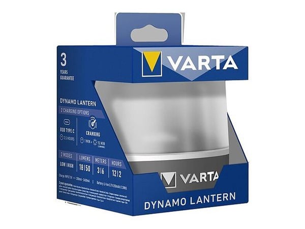 Varta - Campinglys - LED - flerfarget lys - lanterne - antrasitt, hvit