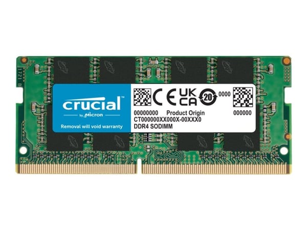 Crucial - DDR4 - modul - 8 GB - SO DIMM 260-pin - 3200 MHz / PC4-25600 - CL22 - ej buffrad - icke ECC