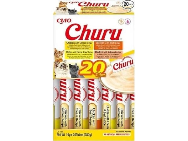 INABA Churu Variety box Chicken and beef - Kattegodbidder - 20 x 14g