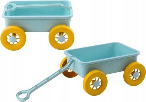 Lean Toys Smėlio vežimėlis pasteliniu turkio atspalviu