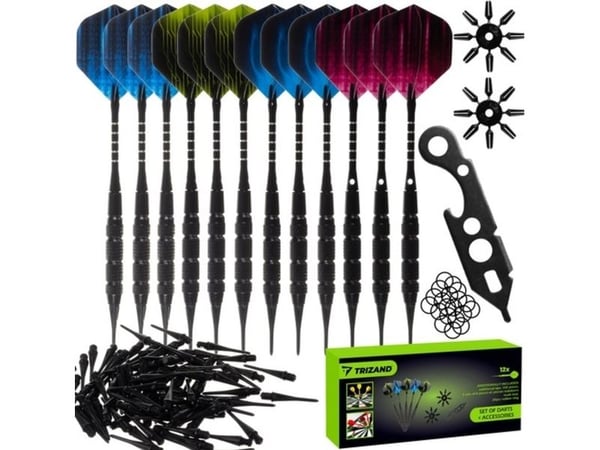 Trizand Dart Darts 12kpl + tarvikkeet Trizand 21629