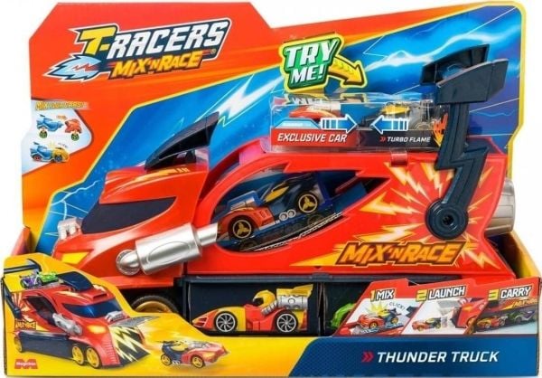 Magicbox Toys Car Transporter Truck Magicbox Thunder Truck T-Racers Mix 'n Race 23 x 35 x 12 cm