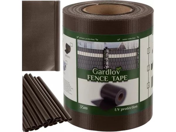 Gardlov hegnsbånd 19 cm x 35 m, 450 g/m², brun 23702