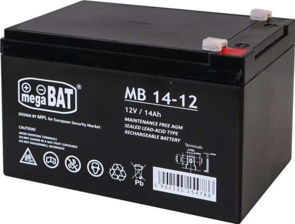 TRITON Gel-akku 12V/14Ah lasten sähköajoneuvoihin Varaosa