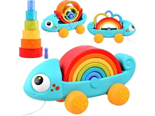 HOLA sateenkaarikameleontti montessori-palapeli 18m+ ZA4532