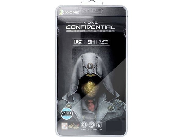 X-One X-ONE Full Cover Erittäin vahva yksityisyyden suoja karkaistu lasi - iPhone 14 Pro (täysliima) musta