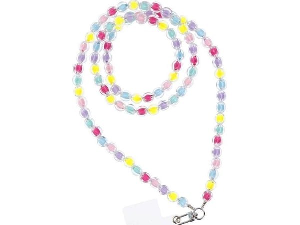 Hurtel fargerik hengelisse til telefon 120 cm (60 cm i løkken) multicolor