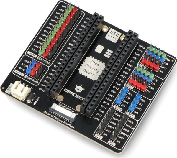 Raspberry Pi Gravity - utvidelseskort for Raspberry Pi Pico - DFRobot DFR0848} Raspberry Pi Gravity - utvidelseskort for Raspberry Pi Pico - DFRobot DFR0848}