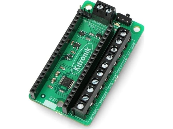 Raspberry Pi Motorkontroller 3-10,8V - to-kanals - for Raspberry Pi Pico - Kitronik 5331}