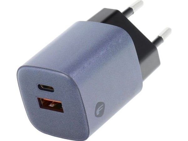 ForCell FORCELL F-ENERGY GaN VT-31 lader vegglader Type C + USB A PD QC4.0 3A 33W grå