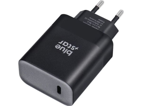 Blue Star nettlader BLUE STAR 3A 45W Type C PD QC4.0 TFB-TC-45W svart