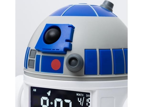 Paladone R2D2, Digital vekkerklokke, Star Wars, R2-D2, Cylinder, Blå, Hvit, 24 timers