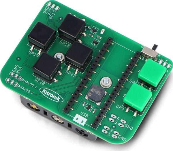Raspberry Pi mini controller – programmerbar kontroller for Raspberry Pi Pico – fjernkontroll (Kitronik 5353)