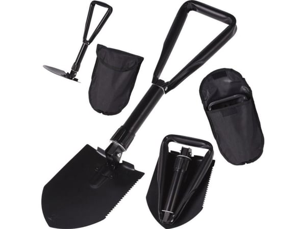 Redcliffs hopfällbar spade för överlevnad med fodral