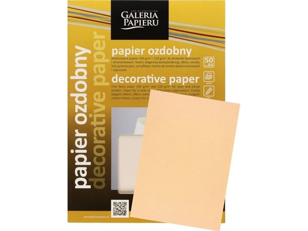GALLERIAPAPERI Galleria koristepaperi A4/120g Nature tumman beige (50) - -