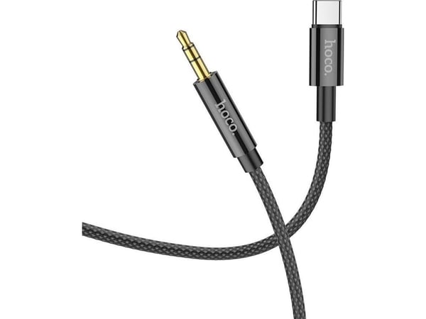 Hoco AUX-ääniliitin 3,5 mm – USB-C UPA19, 1 m – musta