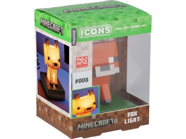 Paladone Icon Minecraft Fox - Dekorasjonslampe - varmglødslys - oransje