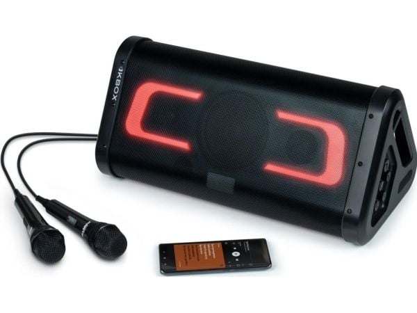 Głośnik BigBen Big Ben Głośnik Bluetooth 2x mikrofonfest KBOX Karaoke Podświelnie 200W