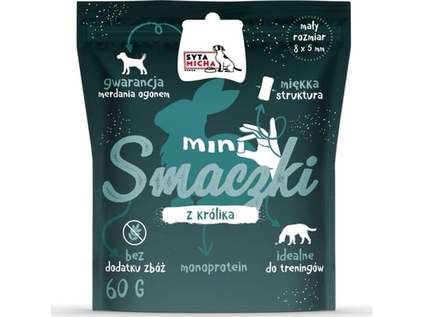Syta Micha - treningsgodbiter MINI KRÓLIK - hundegodbiter - 60 g