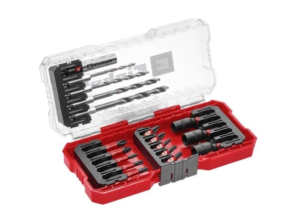 Einhell bitholder toppstykke-sett 1/4 (6,3 mm) 18 deler 108709