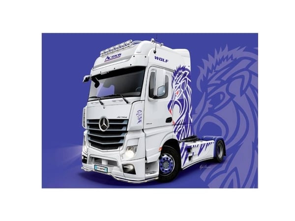 Italeri Mercedes-Benz ACTROS MP4 Giga Space, Truck/trailer, Monteringssett, 1:24, Mercedes-Benz ACTROS MP4 Giga Space, Alle kjønn, Plast