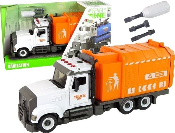 LeanToys roska-auto ruuvaamiseen ja vääntämiseen tarvikkeet oranssi väri