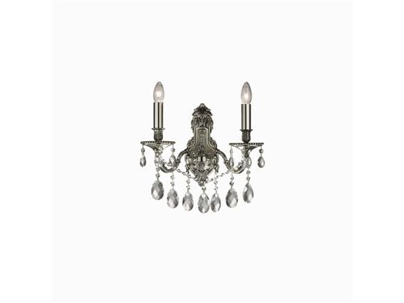 Seinävalaisin Ideal Lux Seinävalaisin Ideal Lux Gioconda AP2 2x40W E14 hopea 044910