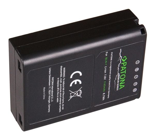 PATONA 1262, Olympus, 1140 mAh, 7,6 V, Lithium-Ion (Li-Ion)