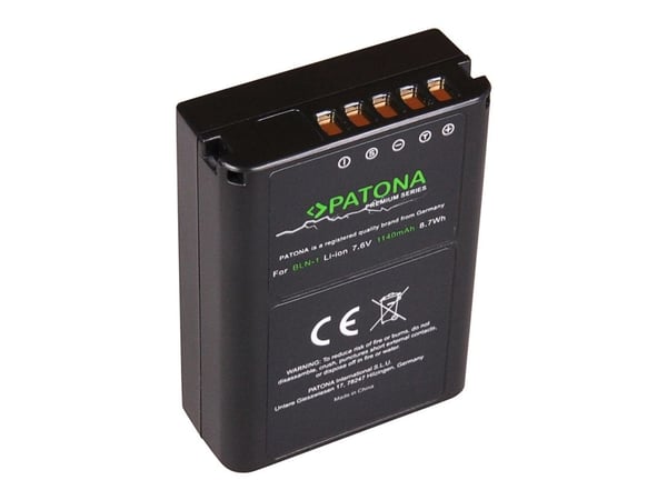 PATONA 1262, Olympus, 1140 mAh, 7,6 V, Lithium-Ion (Li-Ion)