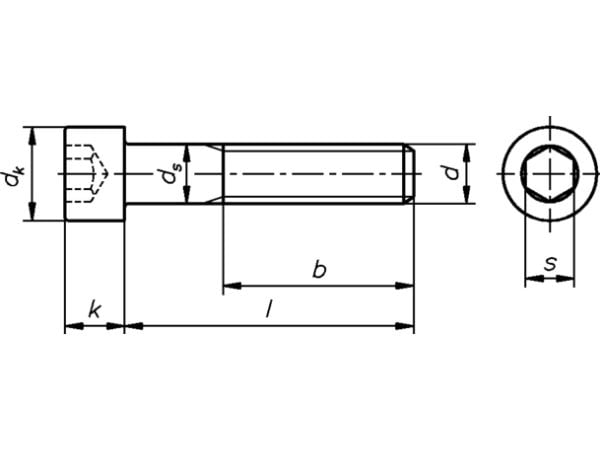 Dresselhaus WGR 0300, Skruesett, Sinkbelagt stål, M6, Rundt hode, DIN EN ISO 4762, 25 mm