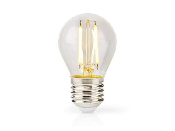 Nedis LBFE27G452, 4,5 W, 42 W, E27, 470 lm, 15000 timer, Varm hvit Nedis LBFE27G452, 4,5 W, 42 W, E27, 470 lm, 15000 timer, Varm hvit