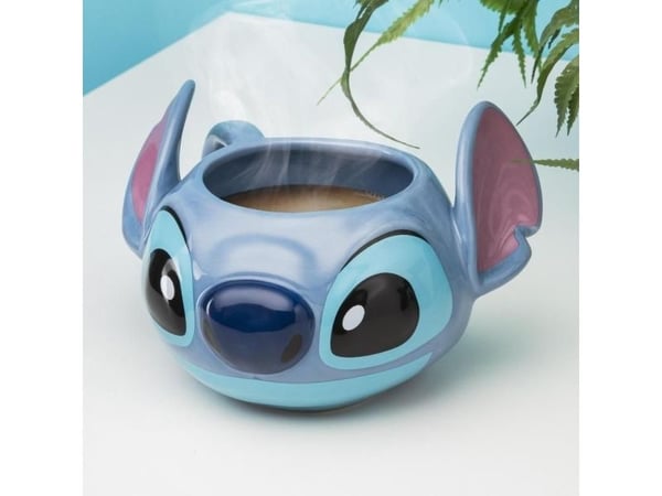 Paladone Stitch Shaped Mug, Single, 0,45 l, Mugg, Universal, Blå, Keramiska