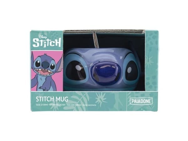 Paladone Stitch Shaped Mug, Single, 0,45 l, Mugg, Universal, Blå, Keramiska