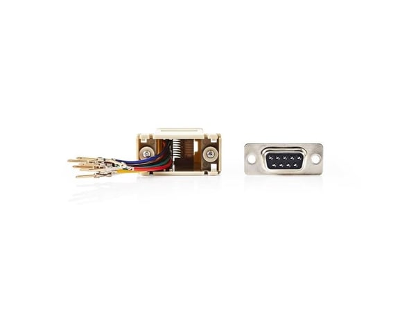 Nedis CCGB52821IV, Elfenben, DB-9, RJ-45, Hankjønn, Hunkjønn, Rett