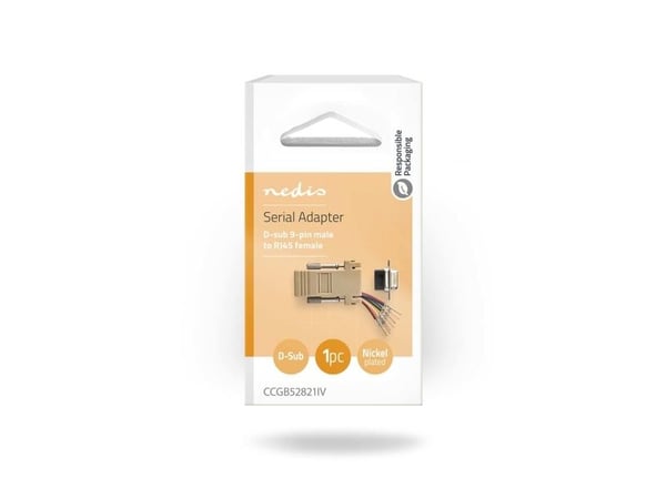 Nedis CCGB52821IV, Elfenben, DB-9, RJ-45, Hankjønn, Hunkjønn, Rett