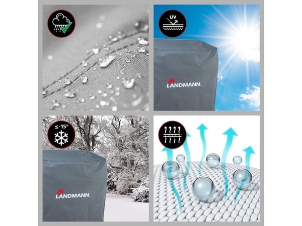LANDMANN 03794, Overtrekk, Grå, PVC, Polyester, LANDMANN, 960 mm, 1200 mm