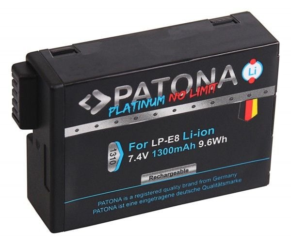 PATONA 1310, Canon, 1300 mAh, 7,4 V, Lithium-Ion (Li-Ion)