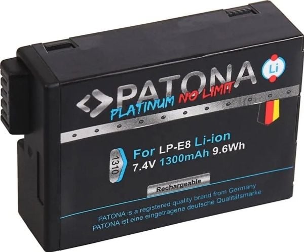 PATONA 1310, Canon, 1300 mAh, 7,4 V, Lithium-Ion (Li-Ion)