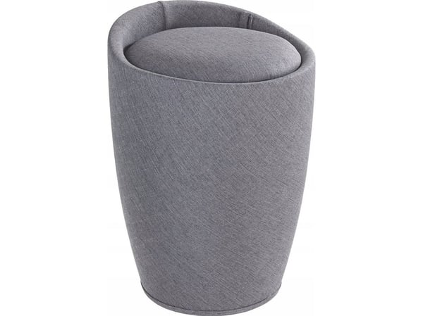Wenko skittentøyskurv CANDY GREY puff - skittentøyskurv, 2 i 1, WENKO